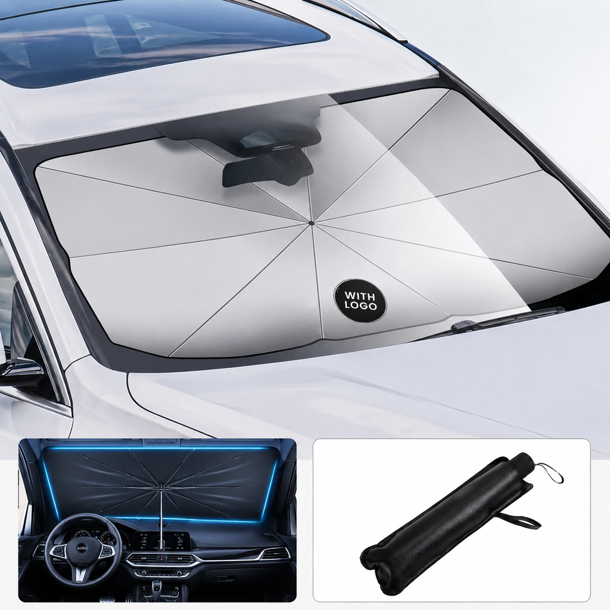 Foldable Windscreen Sun Shade