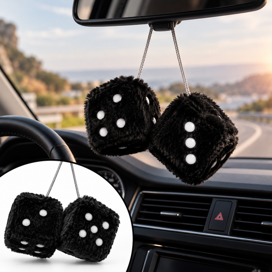 Hanging Fuzzy Dice – image 1