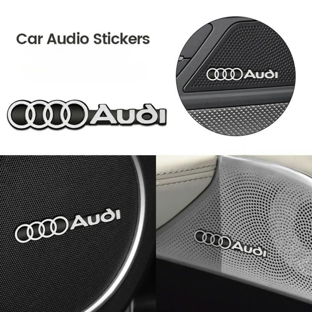 Pack of 4 Automotive Decorative Sticker 3D – image 3