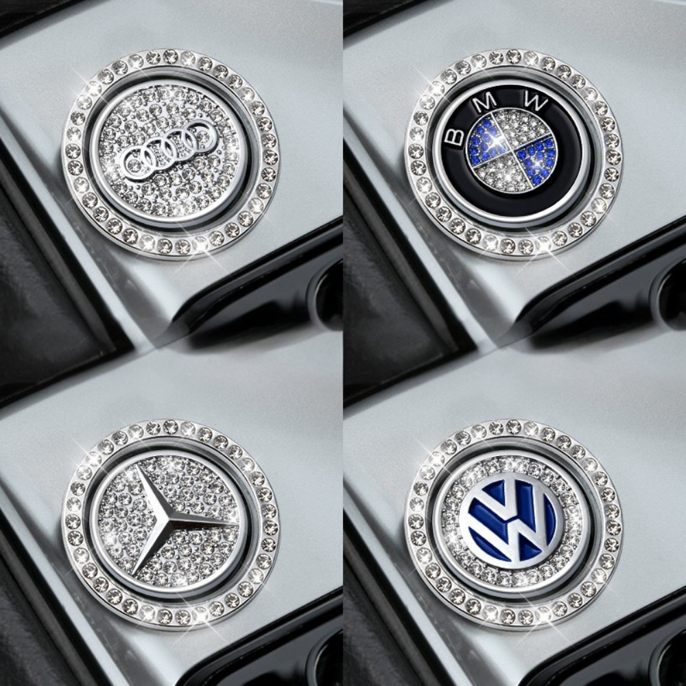 Pack of 3 Crystal Car Start Button Ring, image 4
