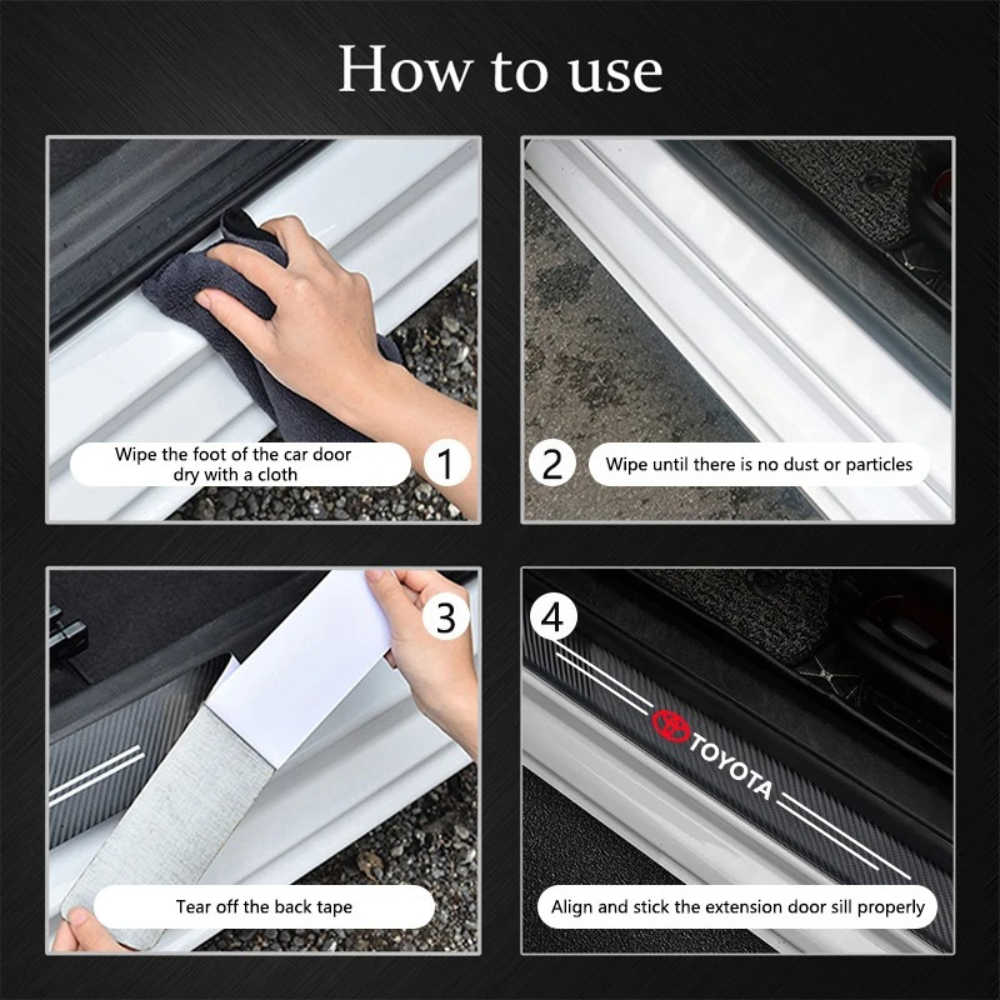 Pack of 4 Car Door Sill Protectors – image 11