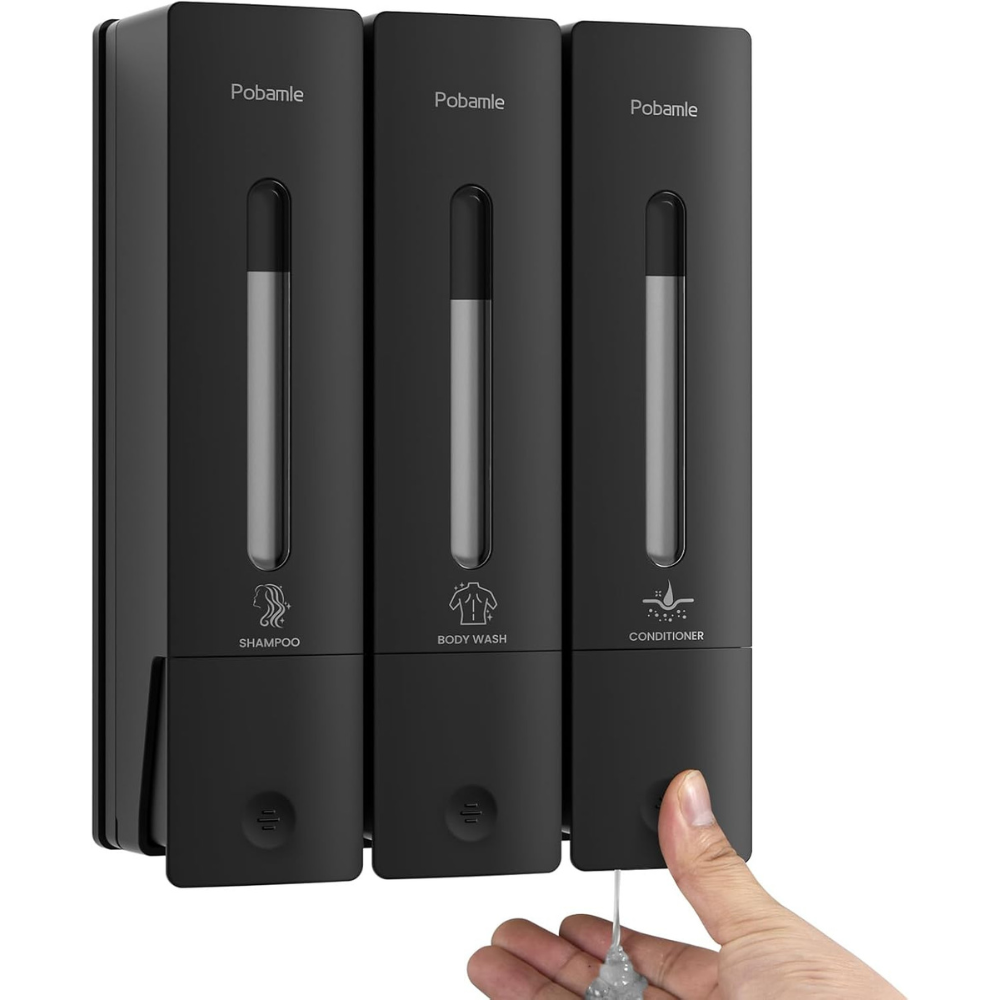 Triple Wall Mounted Shower Dispenser