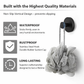 Pack of 4 Twist Lock Suction Hooks