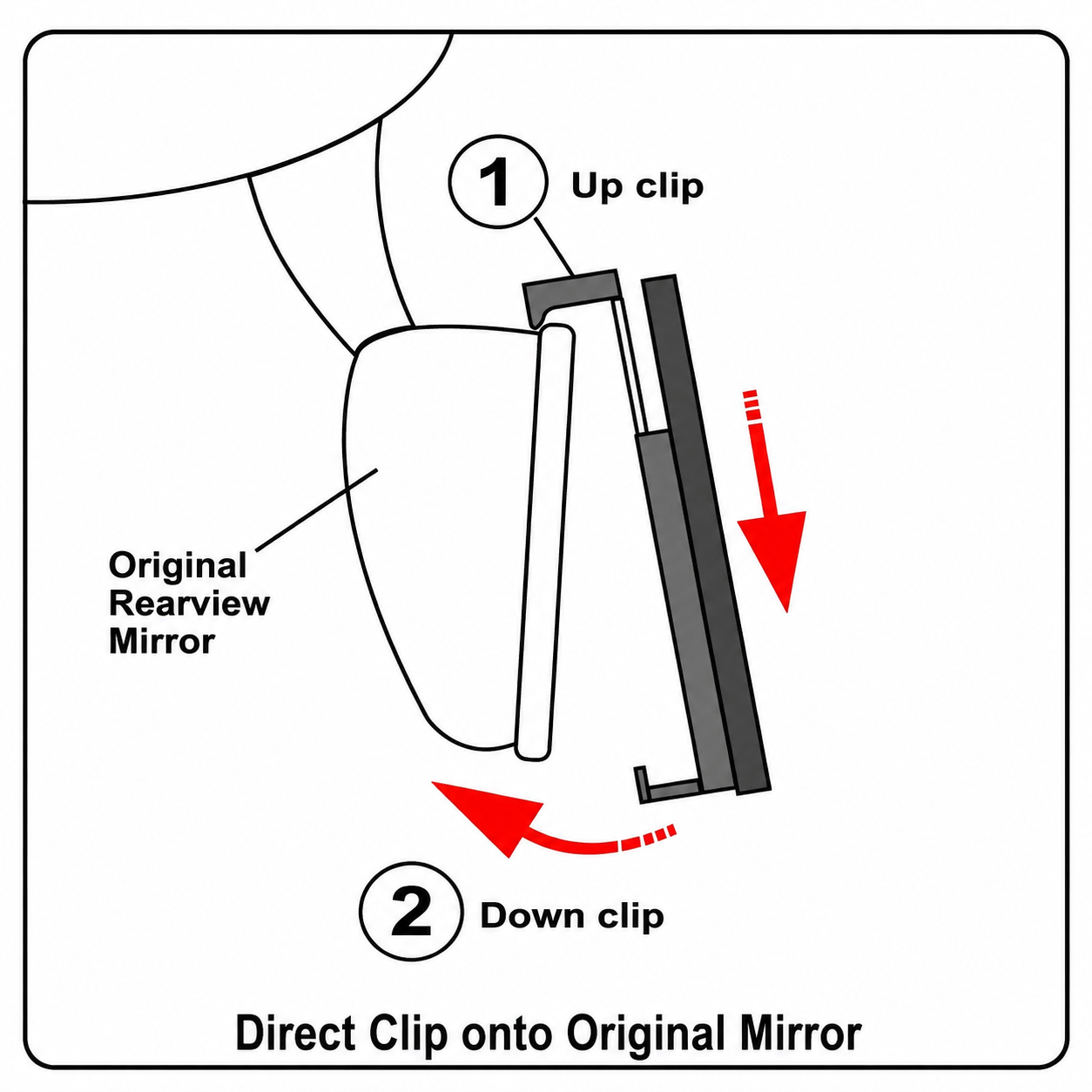 Universal Panoramic Rear View Mirror
