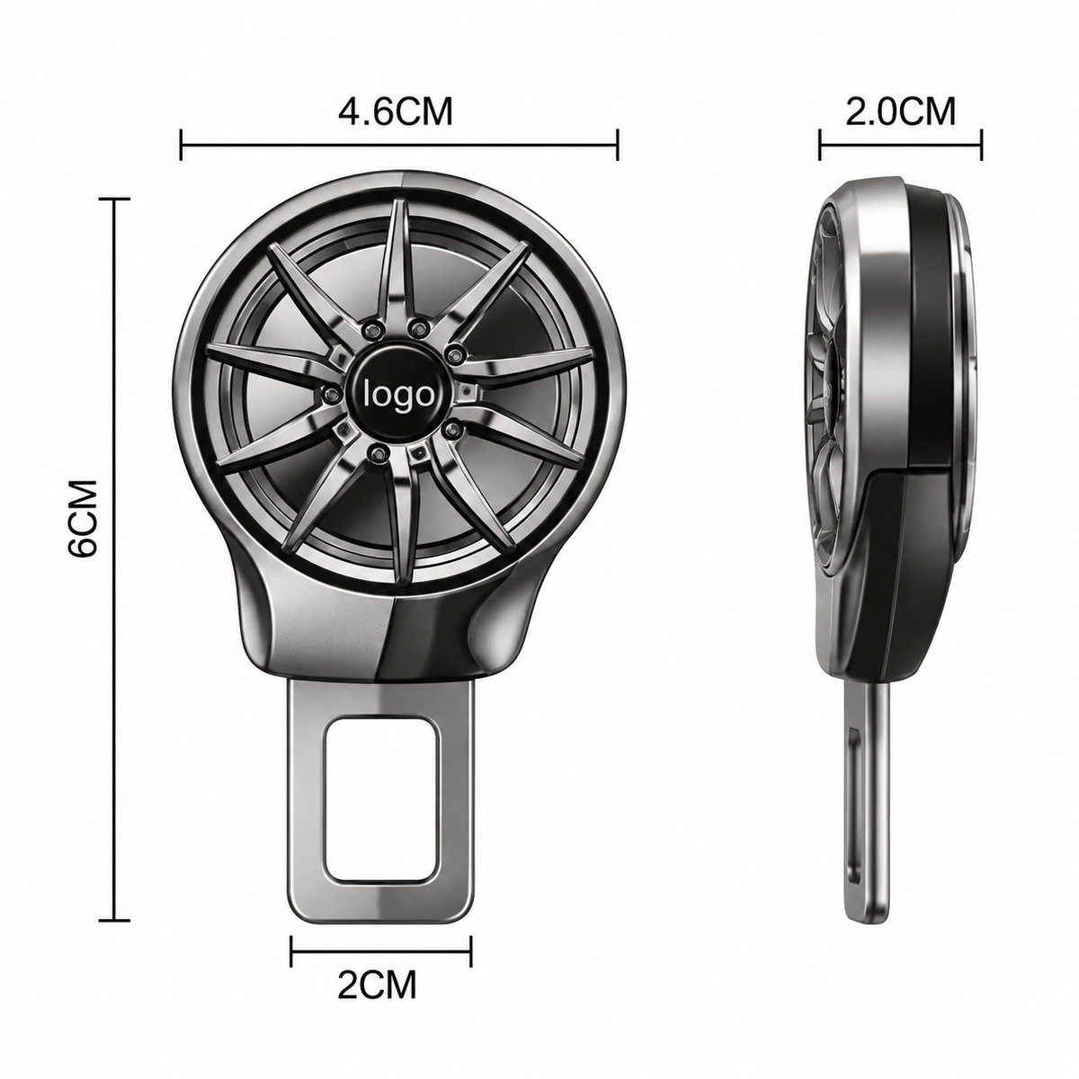 Rotating Car Seat Belt Extender