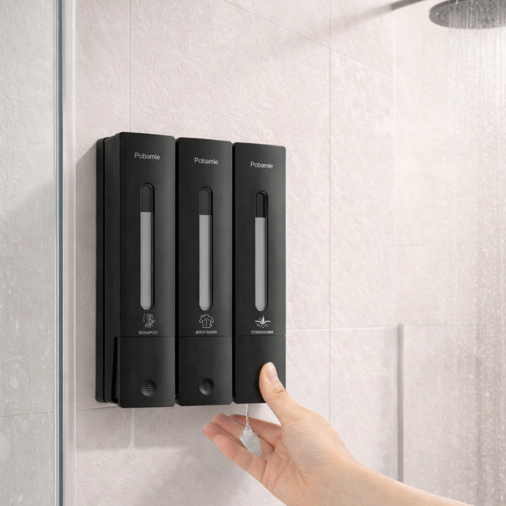 Triple Wall Mounted Shower Dispenser