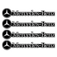 Pack of 4 Automotive Decorative Sticker 3D