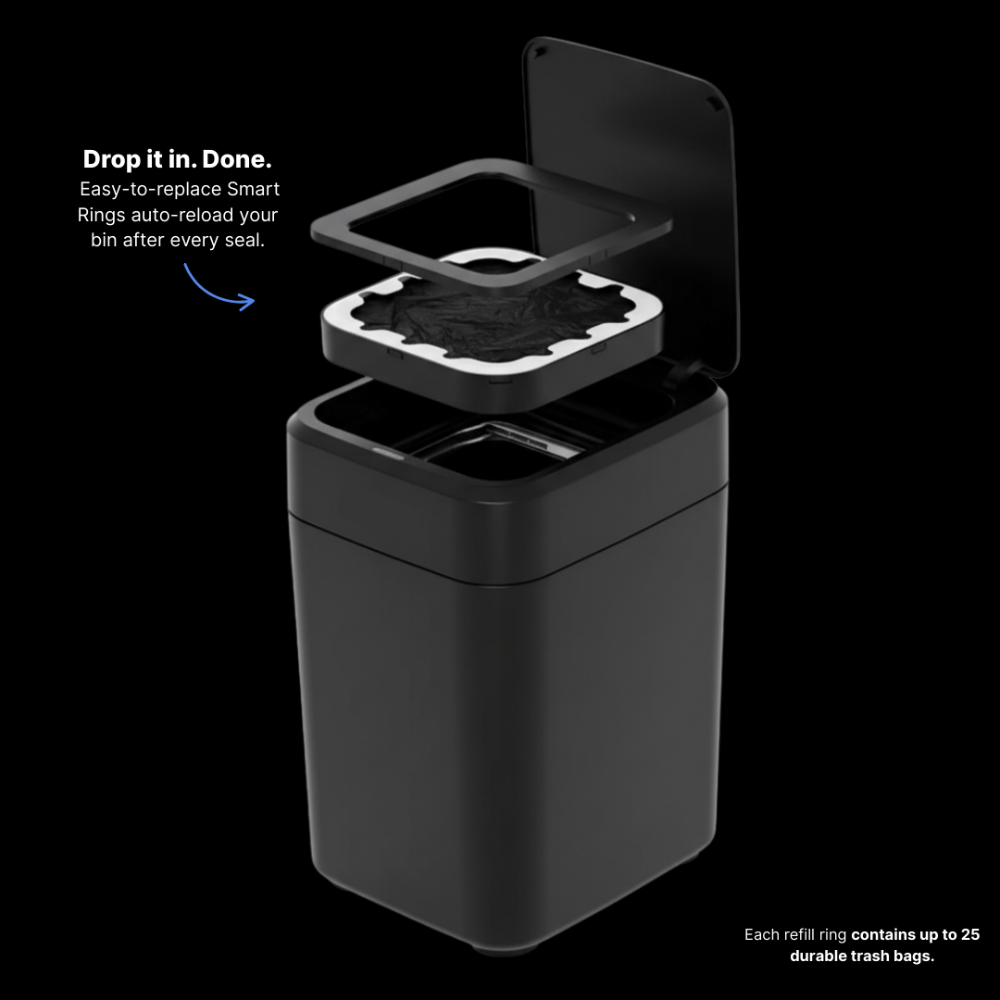 Automatic Smart Trash Can 17L - Black