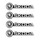 Pack of 4 Automotive Decorative Sticker 3D
